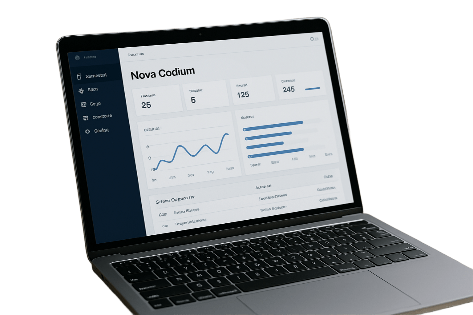 Painel administrativo / soluções Nova Codium.